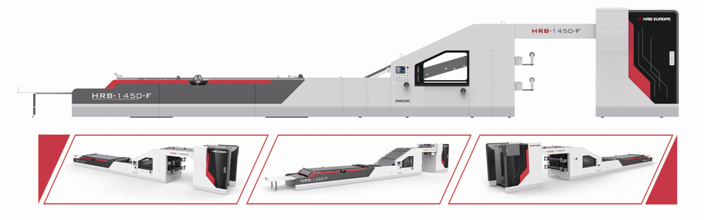 HRB-1300/1450/1600F三合一全自動五層裱紙機